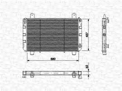 MAGNETI MARELLI 350213475000 -  Радиатор, охлаждение двигателя